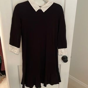 Maternity Black Collared Dress- Great for work. Isabella Oliver (Pea in the Pod)